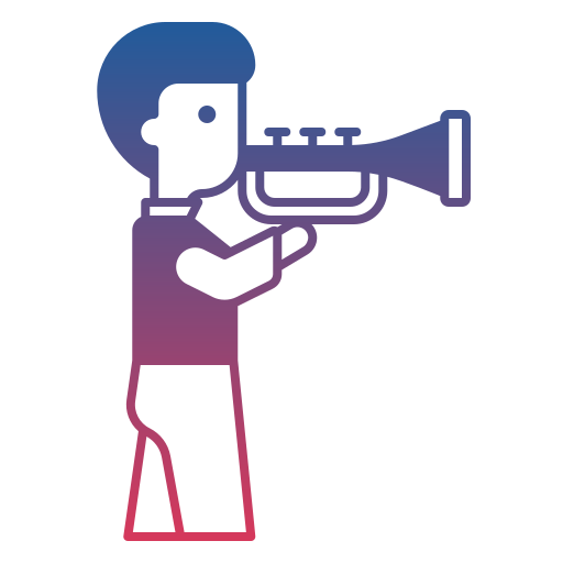 trompettist Generic Flat Gradient icoon