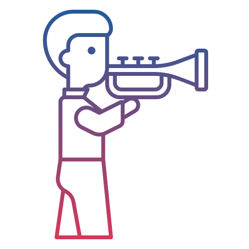trompetista Generic Gradient icono