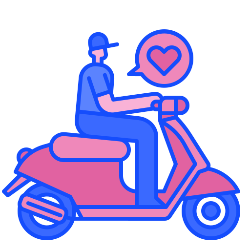 motorfiets Generic Outline Color icoon
