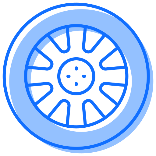 pneu Generic Blue Icône