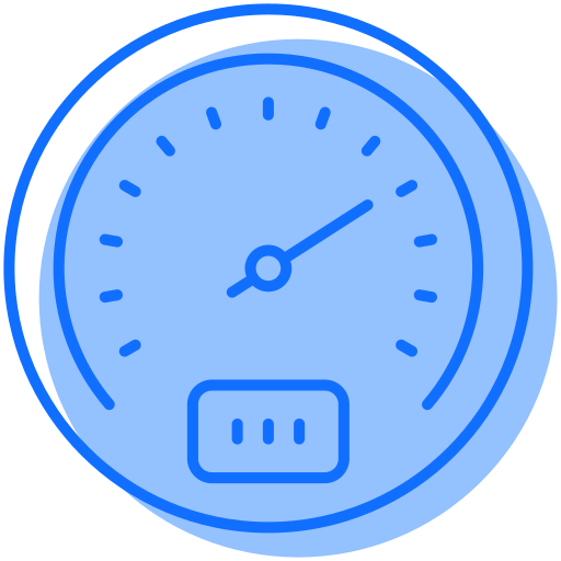 Speedometer Generic Blue icon