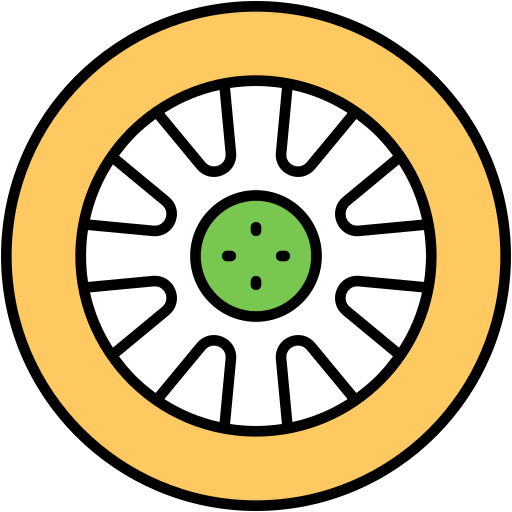 タイヤ Generic Outline Color icon
