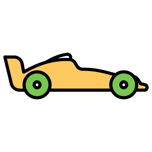 Race car Generic Outline Color icon