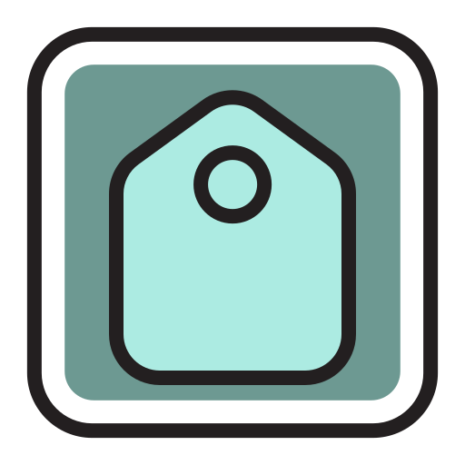 Tagged Generic Outline Color icon