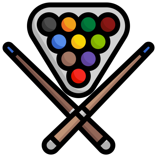 bilard Generic Outline Color ikona