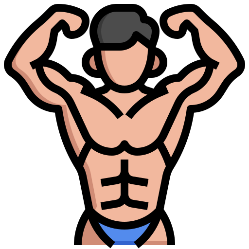 bodybuilding Generic Outline Color icon