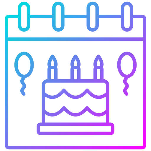Birthday Generic Gradient icon