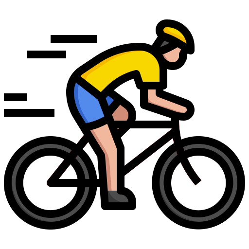 cyclisme Generic Outline Color Icône