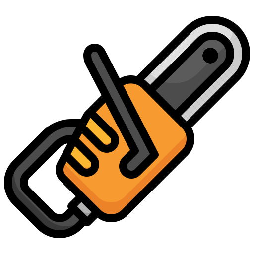 Chain saw Generic Outline Color icon