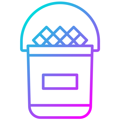 Ice bucket Generic Gradient icon