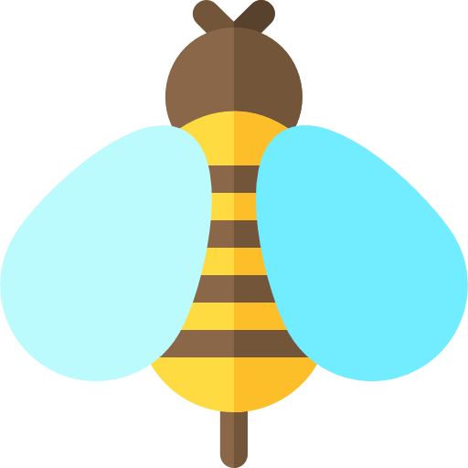 abelha Basic Rounded Flat Ícone