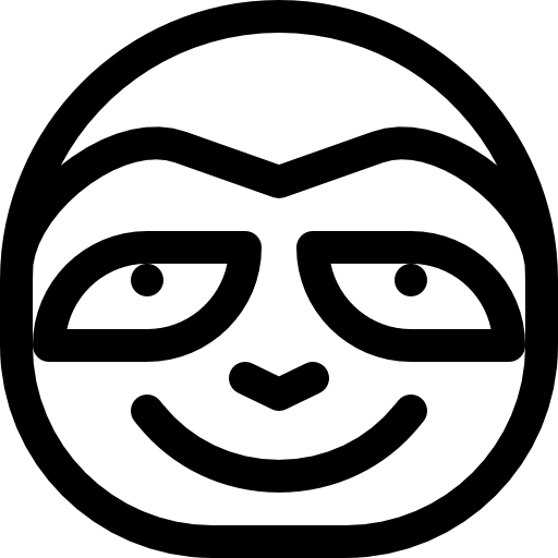 perezoso Basic Rounded Lineal icono