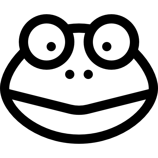 Лягушка Basic Rounded Lineal иконка