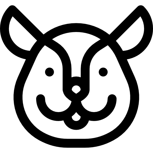 wiewiórka Basic Rounded Lineal ikona