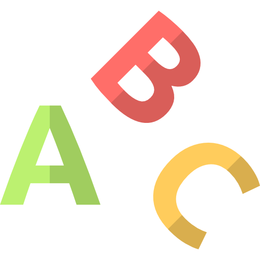 alfabet Stockio Flat icoon