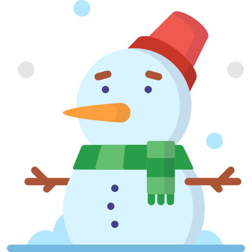 sneeuwman Special Flat icoon