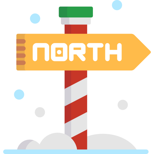 biegun północny Special Flat ikona