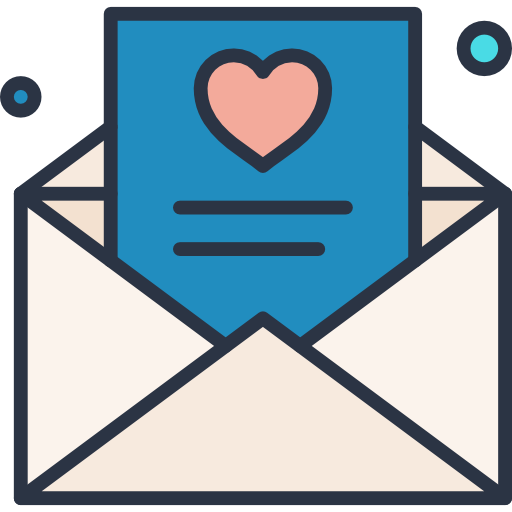 Love letter Stockio Lineal Color icon