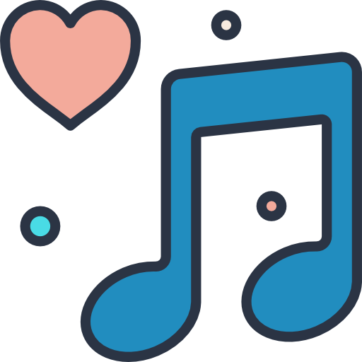 Romantic music Stockio Lineal Color icon