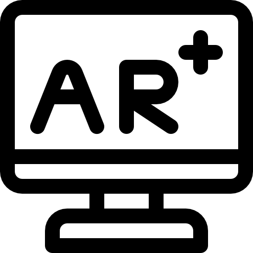 증강 현실 Basic Rounded Lineal icon