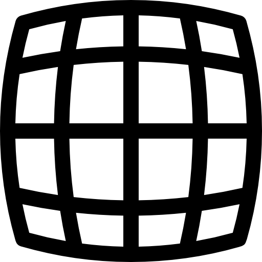cuadrícula Basic Rounded Lineal icono
