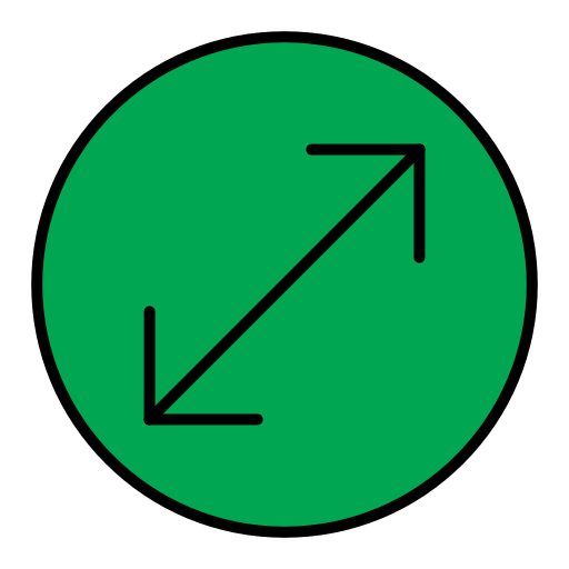 flecha diagonal Generic Outline Color icono