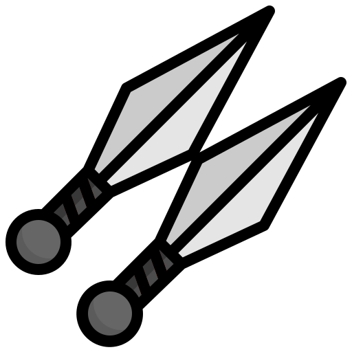 Kunai Generic Outline Color icon