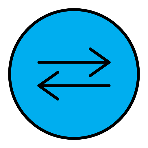 Right left Generic Outline Color icon