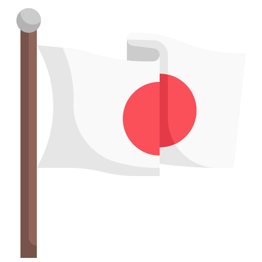 drapeau du japon Generic Flat Icône