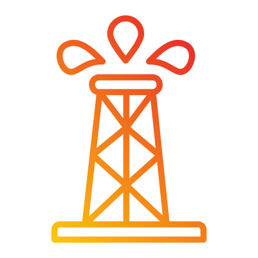 Нефтяная дрель Generic Gradient иконка
