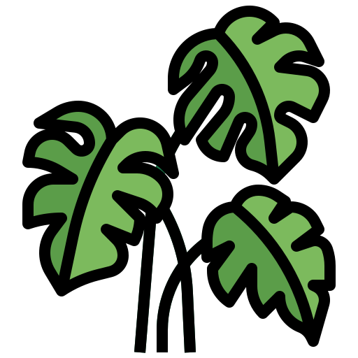 Monstera Generic Outline Color icon