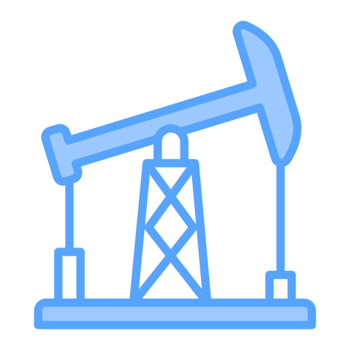 extraction de pétrole Generic Blue Icône