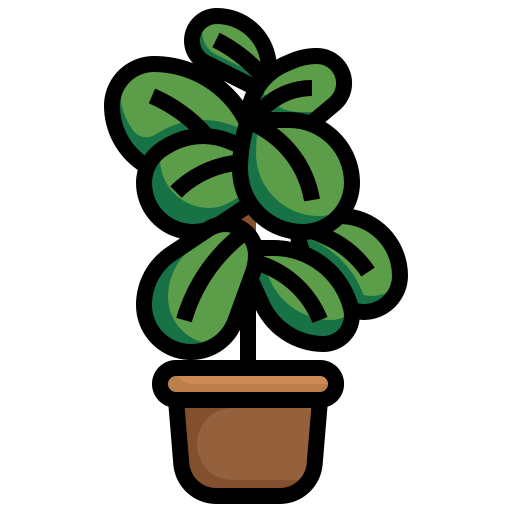Rubber plant Generic Outline Color icon