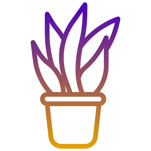 Variegated snake plant Generic Gradient icon