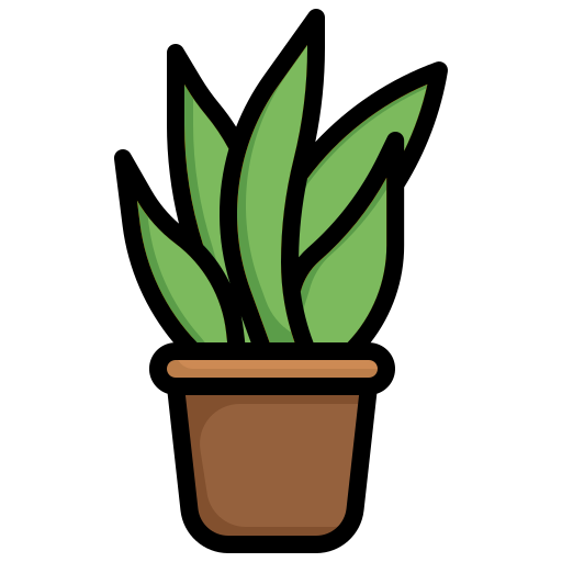 Variegated snake plant Generic Outline Color icon