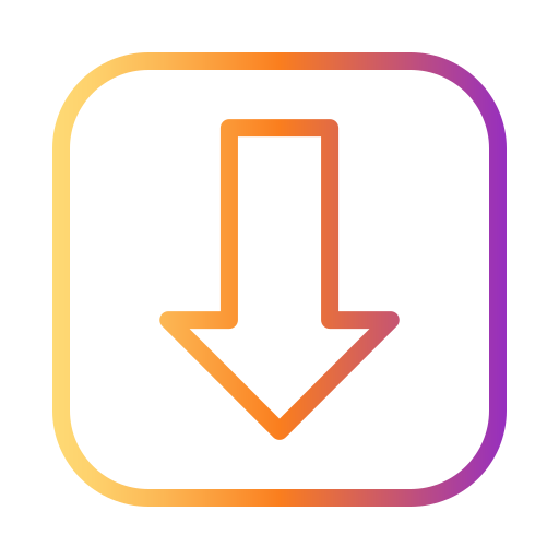 strzałka w dół Generic Gradient ikona