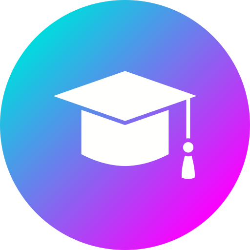 sombrero de graduacion Generic Flat Gradient icono
