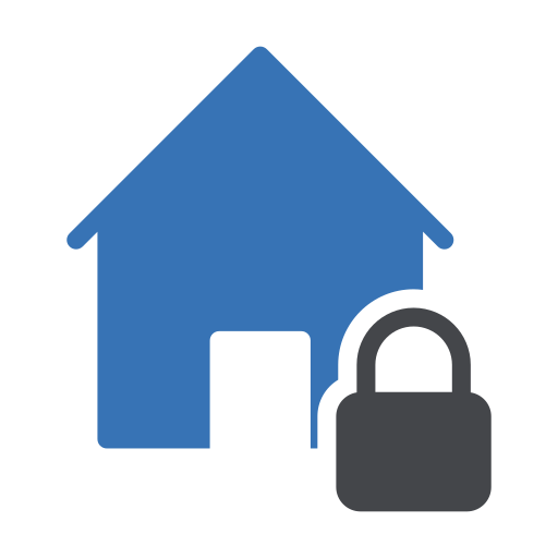 huis beveiliging Generic Blue icoon