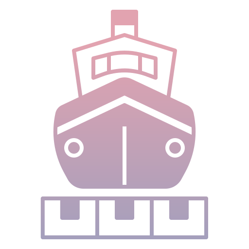vrachtschip Generic Flat Gradient icoon