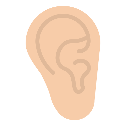 oreja Iconixar Flat icono
