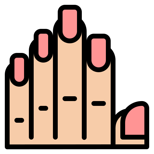 Finger Iconixar Lineal Color icon