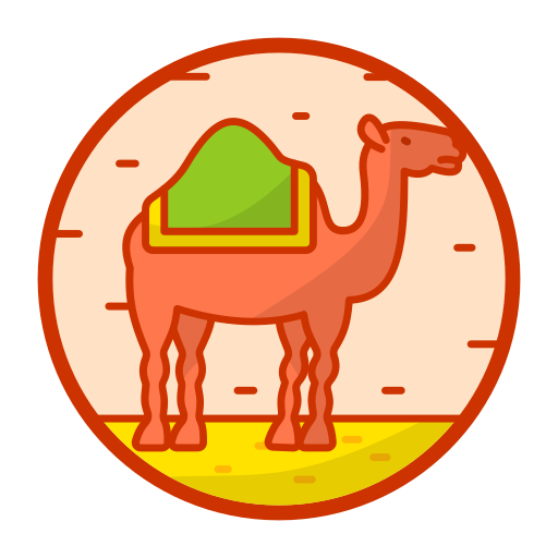 wielbłąd Generic Outline Color ikona
