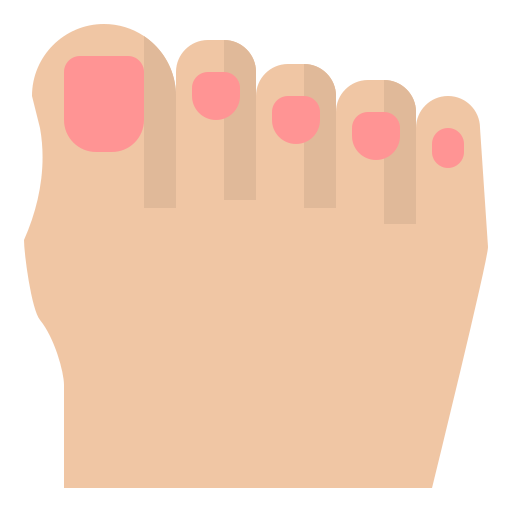 dedo del pie Iconixar Flat icono