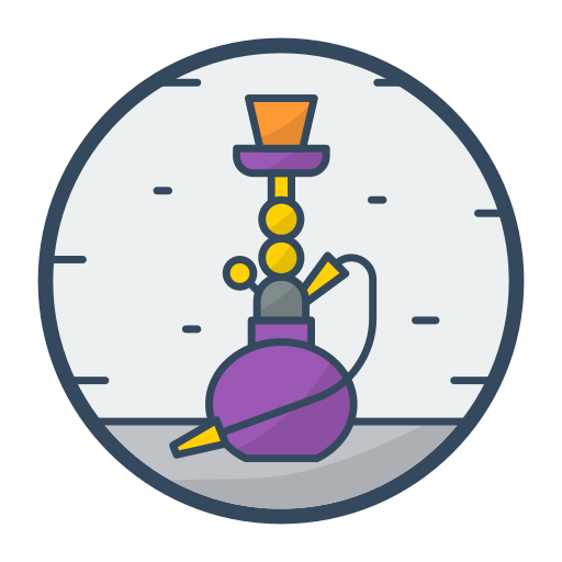 Hookah Generic Outline Color icon