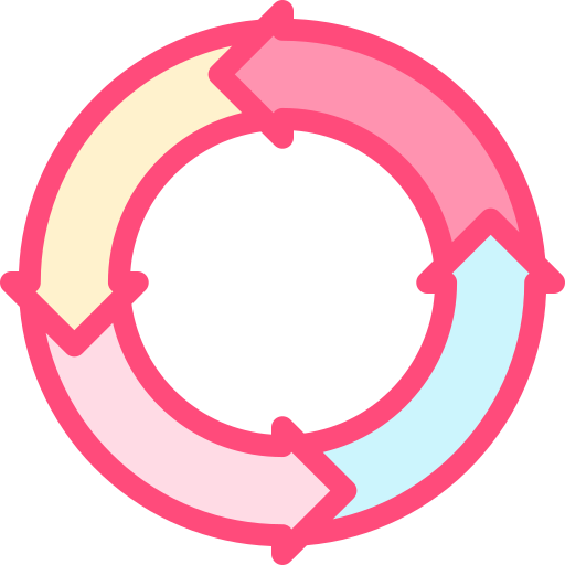 gráfico circular Detailed color Lineal color icono
