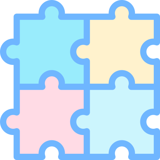 puzzle Detailed color Lineal color icon