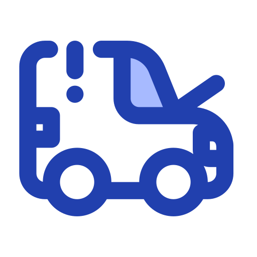 coche hatchback Generic Blue icono