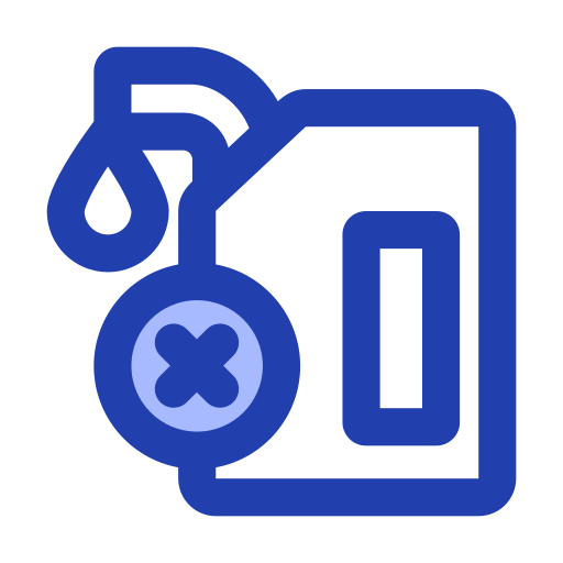 sin combustible Generic Blue icono