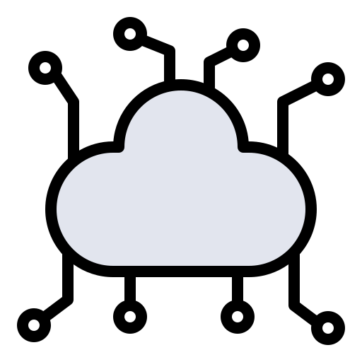 cloud dienstverlening Generic Outline Color icoon