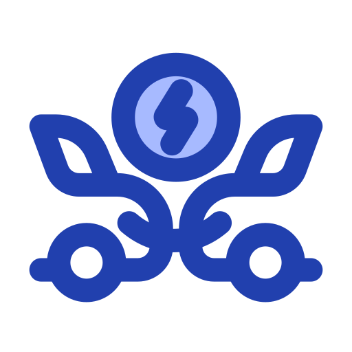 ahorro de energía Generic Blue icono
